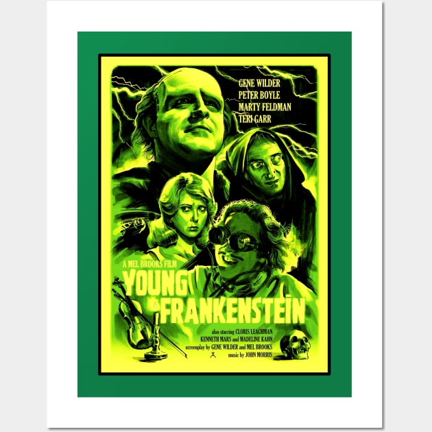 Young Frankenstein - Alternate Wall Art by BigOrangeShirtShop